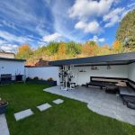 Freisitz auf der Rückseite des Grundstücks