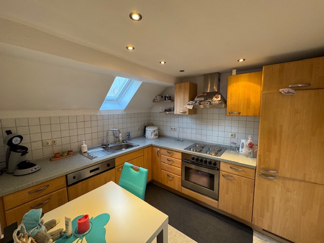 Küche im Dachgeschoss