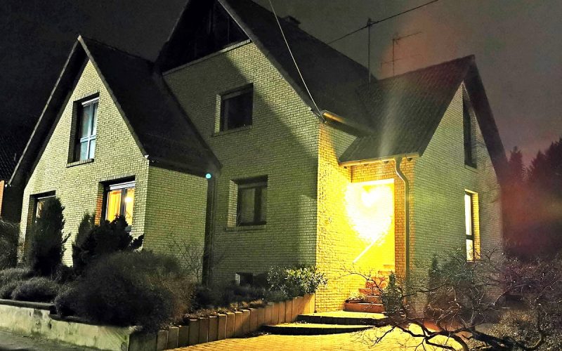 Ihr neues Zuhause im Abendlicht