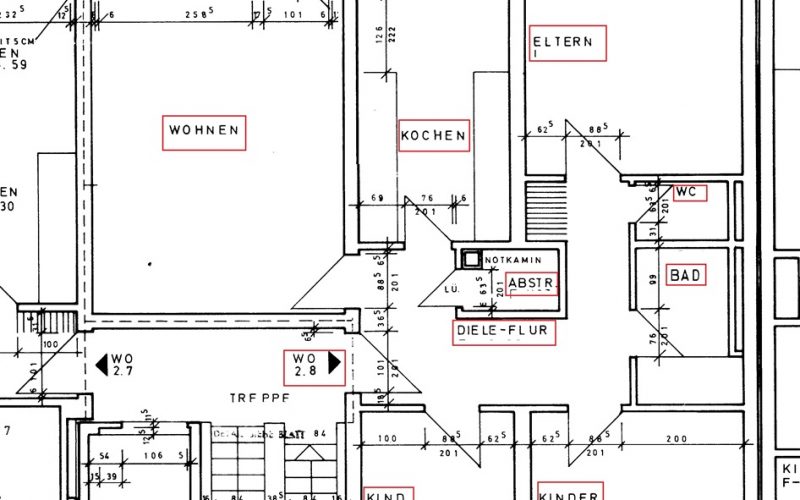 Grundriss Wohnung 2.8