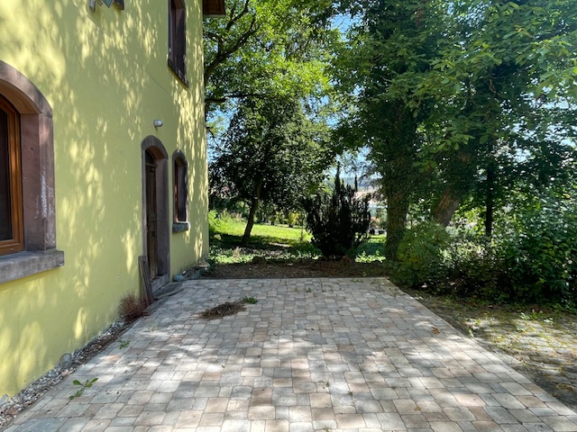 Terrasse auf der Gartenseite