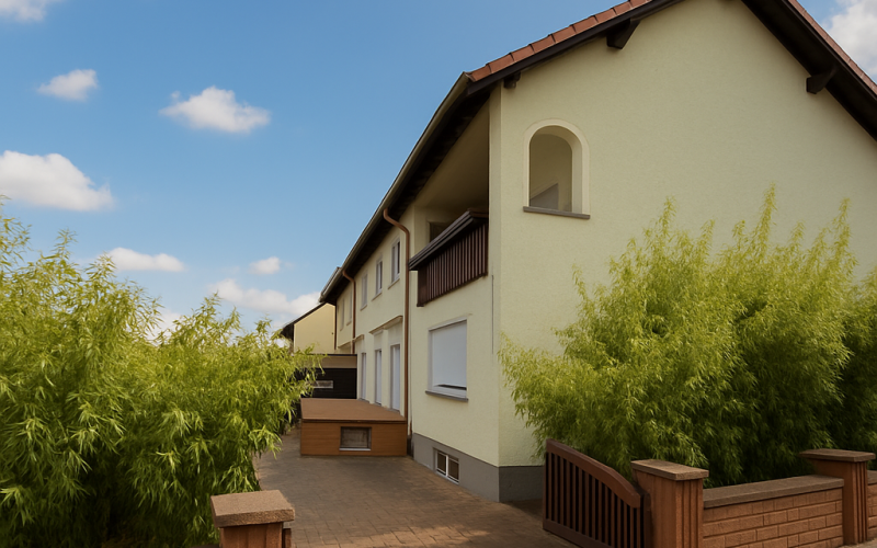 Seitenansicht mit Blick zumHof