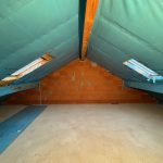 wärmegedämmter Dachboden hier im Anbau