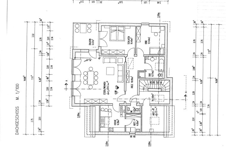 Grundriss der Wohnung