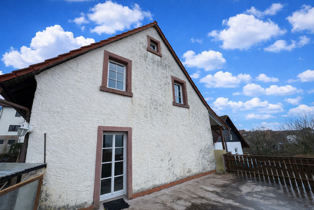 Seitenasicht von der Terrasse aus gesehen