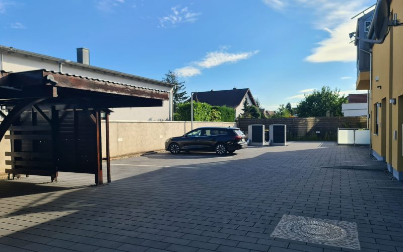 Blick in den Hofbereich