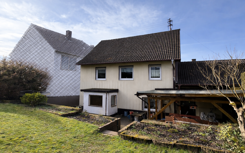 Ansicht von der Gartenseite aus nördlicher Richtung