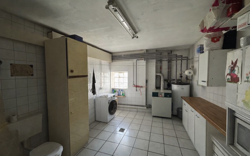 Heizungsraum mit intergrierter Waschküche