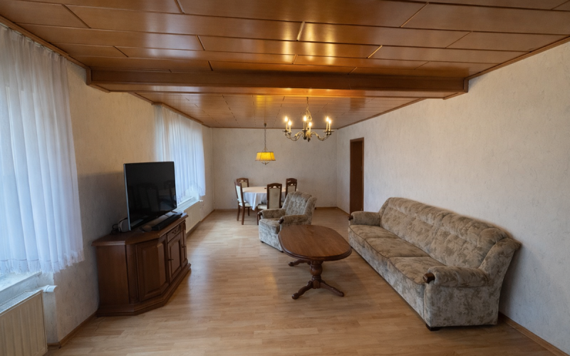 Blick vom Wohn zum Essbreich