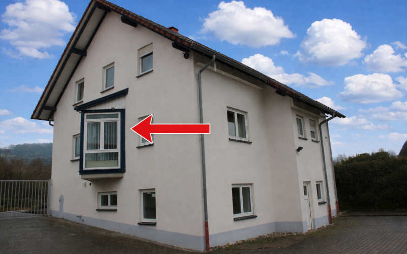 2 Giebelseite mit Blick zum Erkerzimmer