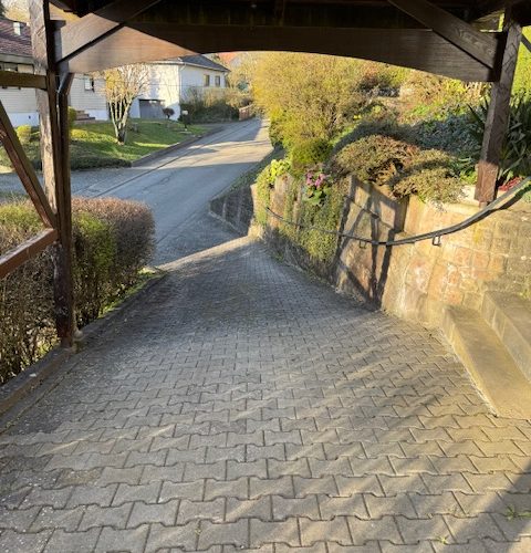 32 Blick vom Carport zur Straße