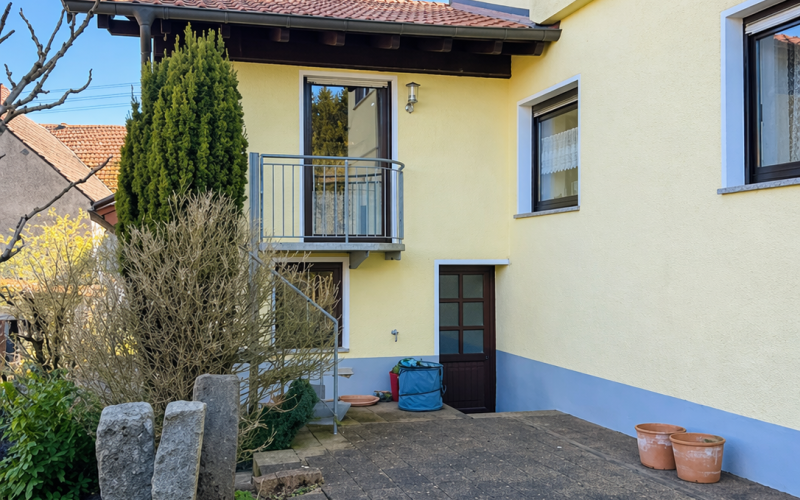 Terrasse auf der Rückseite
