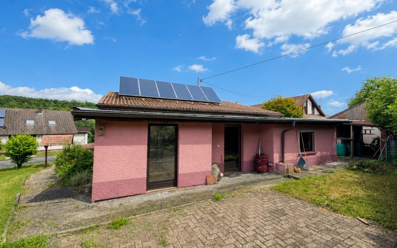 Rückseite der Liegenschaft