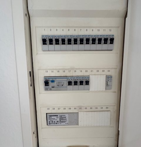 modernisierte Elektrik im Wohnhaus