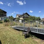 barrierefreier Zugang vom Wohnbereich zum Garten