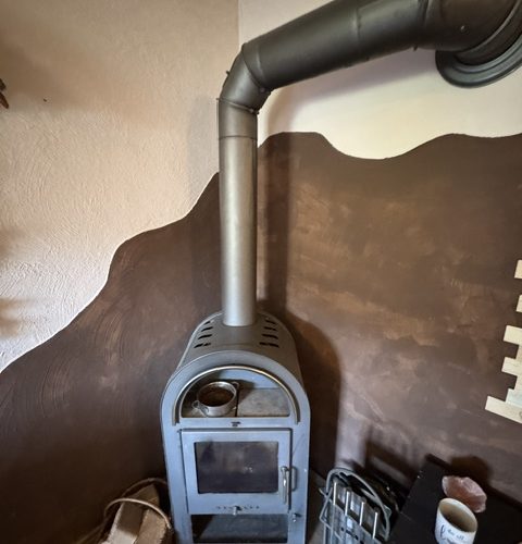 Kaminofen im Wohnzimmer