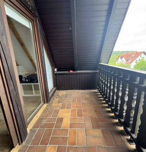 Loggia vor dem Elternschlafzimmer