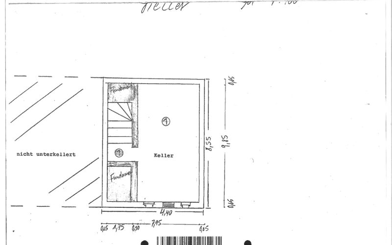 Grundriss Keller Grundriss Keller