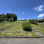 Blick hinterm Haus zur Wiese