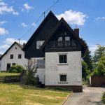 Blick zur Hofeinfahrt der Liegenschaft