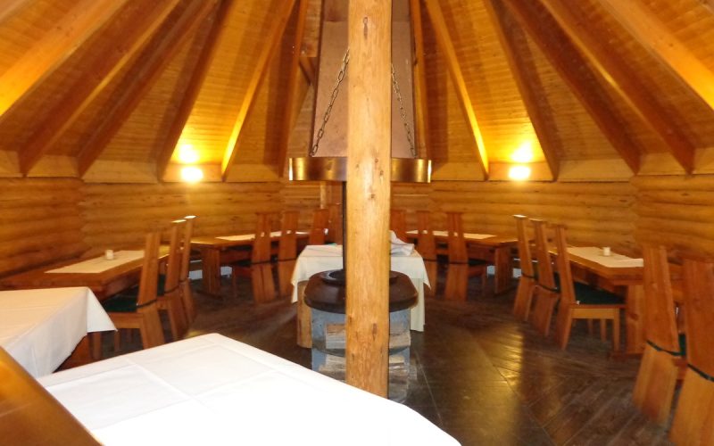 Innenleben der Finnhütte