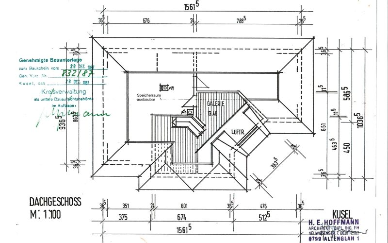 Grundriss Dachgeschoss