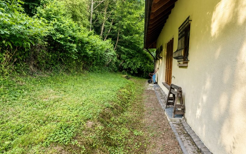 Außenbereich auf der Rückseite der Liegenschaft