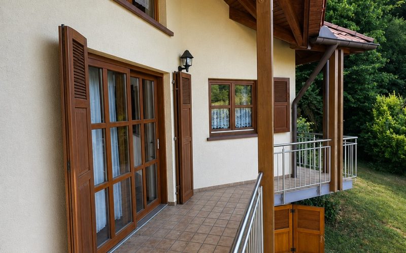 Ausschnitt vom Balkon