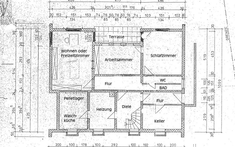 Grundriss Untergeschoss